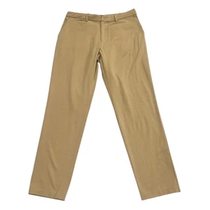 Quince Pants Mens 34x32 Khaki Ultra-Stretch 24/7 Smart Chino Casual Workwear - Picture 1 of 8