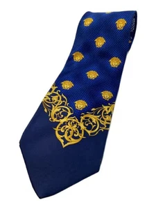 Cravatta uomo GIANNI VERSACE in seta blu navy - Foto 1 di 4