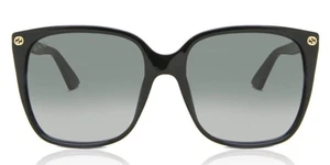 Gucci GG0022S 001 schwarze Cat Eye authentische Damen-Sonnenbrille - 57 mm - Bild 1 von 6
