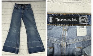 Vintage 90’s 1998 Levi's SilverTab Flares-A-Lot Flare Denim Jeans Youth Girls 7 - Picture 1 of 24