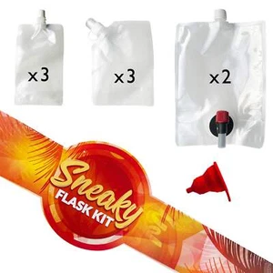 ND – Sneaky Hidden Drinks Flasks Kit & Funnel for Festivals & Events - Picture 1 of 11
