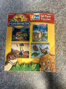 Pressman 4 Pack 50 Piece Puzzle Set The Land Before Time 2004 READ! - Picture 1 of 6