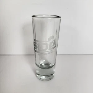 GDL Tall Shot Glass Guadalajara Mexico Etched 4" Height Tequila - Picture 1 of 6
