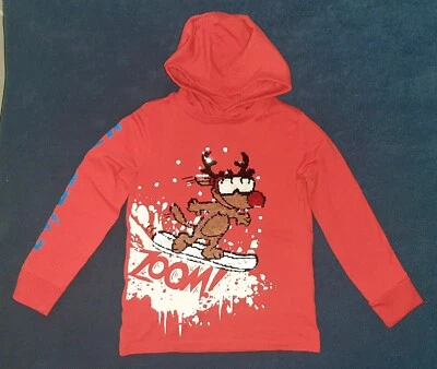 🎄 Cooles Langarmshirt, Pulli, Gr. 110, Junge, Rudolph, Rentier, NEXT, NEU!🎄 - Bild 1 von 4