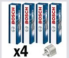 4x Bosch Spark Plugs for ROVER COUPE 1.6 96->99 Nickel