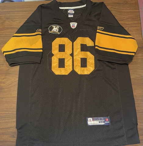 Vtg Reebok Authentic Hines Ward Pittsburgh Steelers Jersey Size 52 - Stitched Cover
