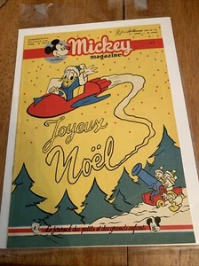 Mickey Magazine 115 December 1952 French Issue Super Rare And Very Cool! Disney - Foto 1 di 24