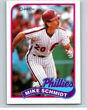 1989 O-Pee-Chee Baseball #100 Mike Schmidt  Philadelphia Phillies V95519