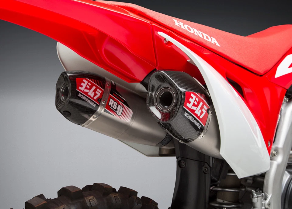 Yoshimura RS-9T Sistema Completo de Escape Duplo para Honda CRF450R RX 2017-2020 - Imagem 1 de 4