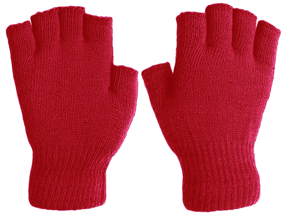 Guantes básicos de invierno de punto sin dedos para hombre Foto 1 de 1