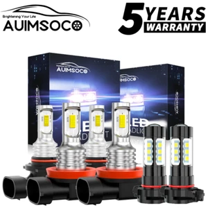 For Chevy Silverado 1500 2500 2007-2015 - 8000K LED Headlights +Fog Bulbs Kit - Picture 1 of 16