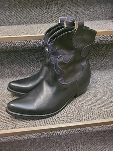 Flyfor Cowboystiefel Schwarz Blau Größe 41 - Bild 1 von 9