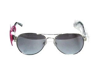 Aviator Sunglasses Silver Frame Rim NEW Kohls Womens Sun Glasses SO Beach Summer - Picture 1 of 11
