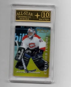 1995-96 Select Certified Future #4 Jocelyn Thibault GRADED ALL-STAR Mint "10" - Imagen 1 de 2