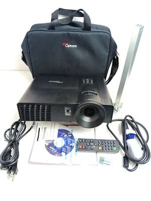 Optoma 1080p DLP 3D Ready Home Theater Office Projector DW339 W/ Ceiling Mount - Image 1 of 4