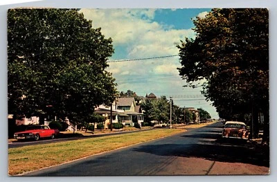 Postcard New Jersey Ocean Grove Broadway Street View 1967 Chrome  L696 - Image 1 of 2