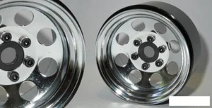 SSD 1.9" Steel 8 Hole Beadlock Wheels CHROME SSD00270 Axial SCX10 II TRX-4 TRX4 - Picture 1 of 4