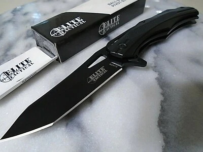 Faca de bolso Elite tática rolamento de esferas aberta Tanto tinita 8Cr13MoV ET-1026-BK - Imagem 1 de 4