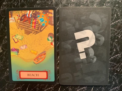 Clue 2013 Beach LOCATION CARD GAME REPLACEMENT PIECE / PART Hasbro 2013 - Image 1 of 2