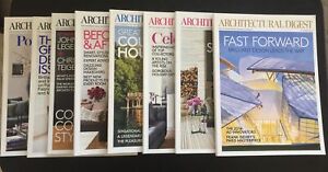 Architectural Digest Magazines Many to Choose From 2004 to Present Great Cond