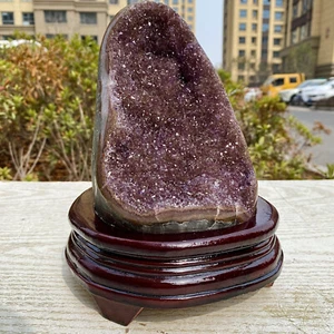 4.4LB Natural Amethyst Cave Original Stone Quartz Uruguay Mineral healing - Imagen 1 de 17