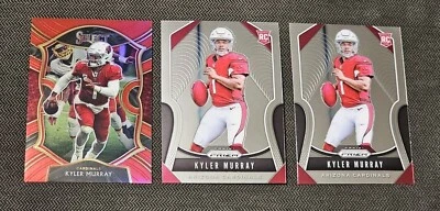 (3x LOT) Kyler Murray 2020 Panini Select Red /99 + 2019 Prizm Rookie RC - Image 1 of 2
