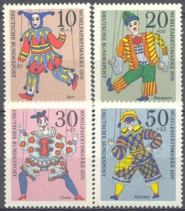 Germany 1970 Yvert # 501/04 Puppets MNH VF - Picture 1 of 1