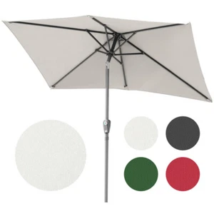 Sonnenschirm Outdoor-Schirm Rechteckig Ø1.4x2.1m/Ø2x3m Balkon Gartenschirm - Bild 1 von 15