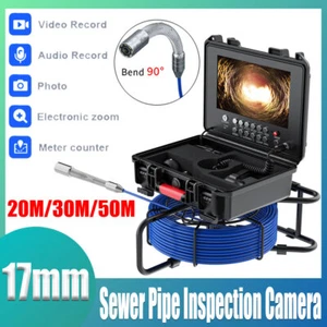 17mm Sewer Pipe Inspection Camera Industrial Endoscope With 9 inch IPS Monitor - Picture 1 of 12