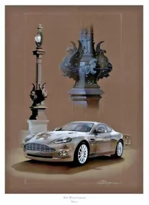 DRUCK ASTON MARTIN VANQUISH LAKE GENEVA CHRISTOPHER DUGAN LIMITIERTE EDITION DRUCK - Bild 1 von 2