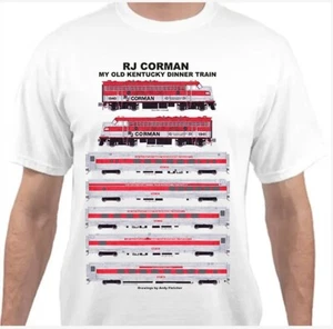 RJ Corman My Old Kentucky Dinner Train Railroad T-Shirt by Andy Fletcher - Picture 1 of 1