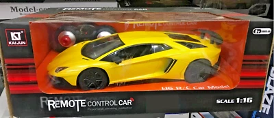 Sports Car Remote Control Car - Yellow - Image 1 of 4