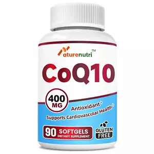COQ10 400mg Softgels - 90 Count, Heart Health Support - Picture 1 of 5