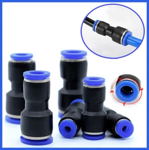 Pneumatic Reducing Straight Connector Hose Tube Inline Push Fit Air Line 4~16mm - Picture 1 of 23