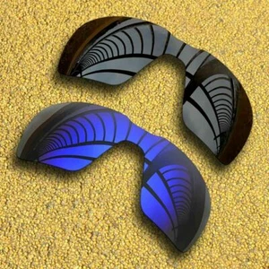 2 Stück Polarisierte Gläser Ersatz für - Oakley Probation - Schwarz & Violett Blau - Bild 1 von 7