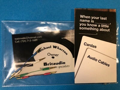 Cardas Headshell Leads (Set of 4) Cardas Wire/Tags/Quad Eutectic Solder