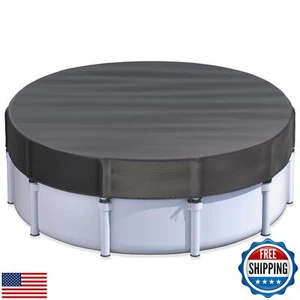 15 Ft Round Pool Cover for Metal Frame Above Ground Pools - Upgraded Windproo - Picture 1 of 5