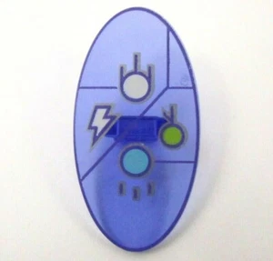LEGO Trans-Purple Shield Oval Dimensions Keystone Symbol Réf 92747pb08 Set 71200 - Imagen 1 de 1