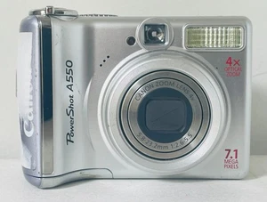 Canon PowerShot A550 7.1mp Digital Camera - Picture 1 of 9