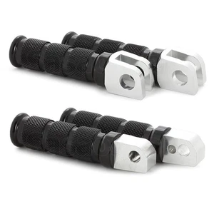 Black Front + Rear CNC Billet Anodized Foot Pegs Motorcycle Rest for Suzuki GSXR - Picture 1 of 5