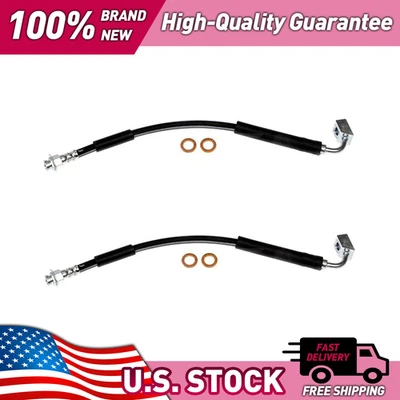 Kit dianteiro mangueira de freio hidráulica 2x para Dodge D200 1978-1980 Dodge D250 1981-1987 - Imagem 1 de 3