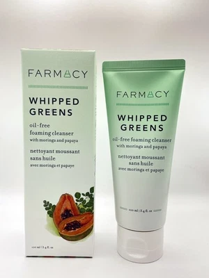 Limpiador en espuma sin aceite FARMACY WHIPPED GREENS con Moringa y Papaya (100 ml) Foto 1 de 4
