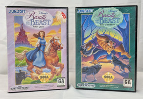 Beauty and the Beast Roar of the Beast & Bells Quest Bundle (Sega Genesis 1993)
