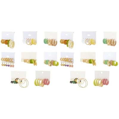  2 Pack Ohrringe Stecker Perle Perlen Ohrstecker Ohrtropfen Ohrhänger - Bild 1 von 4