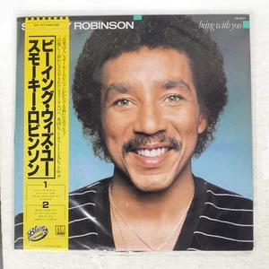 SMOKEY ROBINSON BEING WITH YOU MOTOWN VIP6771 Japan OBI INSERT VINYL LP - Picture 1 of 1