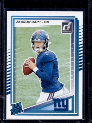 2025 Donruss Jaxson Dart Rated Rookie Rookie RC #400 Giants - Image 1 of 2