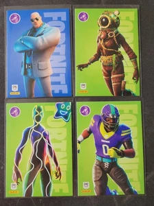 2021 PANINI FORTNITE SERIES 3 4-CARD EPIC OUTFIT LOT Brutus/D.S. Dom./Flow... - Imagen 1 de 2