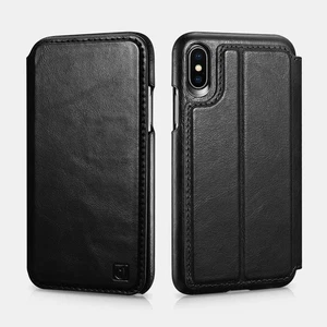 iPhone X Genuine Leather Detachable 2 in 1 Mobile Phone Wallet Folio Case - Picture 1 of 6