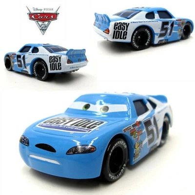 Disney Pixar Cars Blue Easy Idle No.51 Small Car Vehicle Collection Diecast Toy - Image 1 of 4