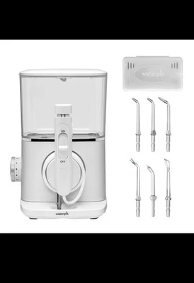 Waterpik Evolution Water Flosser Blanco 10 Ajustes de Presión 6 Puntas Estuche Foto 1 de 4